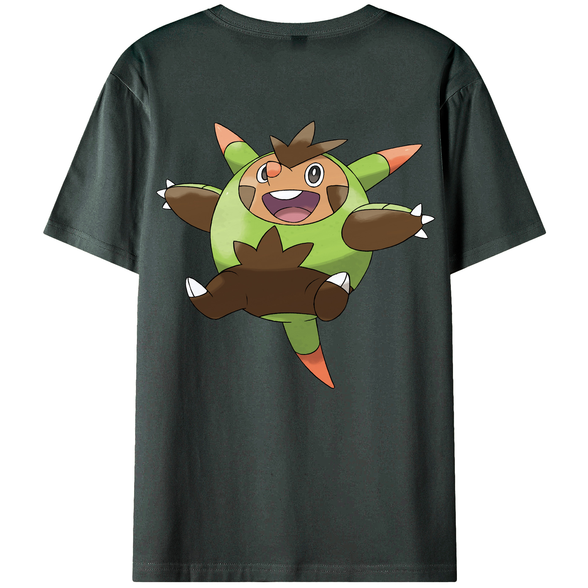 （画像用） ポケットモンスター Pokémon 綿100％ メンズ半袖Tシャツ（バックプリント） 通気性